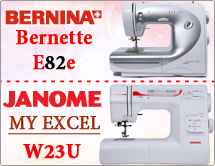 Тест драйв №1: Bernina Bernette 2082E и Janome My Exel W23U