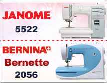Тест драйв №8: Bernina Bernette 2056 и Janome 5522